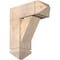Ekena Millwork Traditional Arts and Crafts Smooth Bracket w/ Offset Brace, Douglas Fir, 7 1/2"W x 18"D x 22"H BKT0806X18X22TRA03SDF - alternate 1
